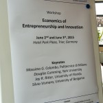 Economics of Entrepreneurship and Innovation-Trier